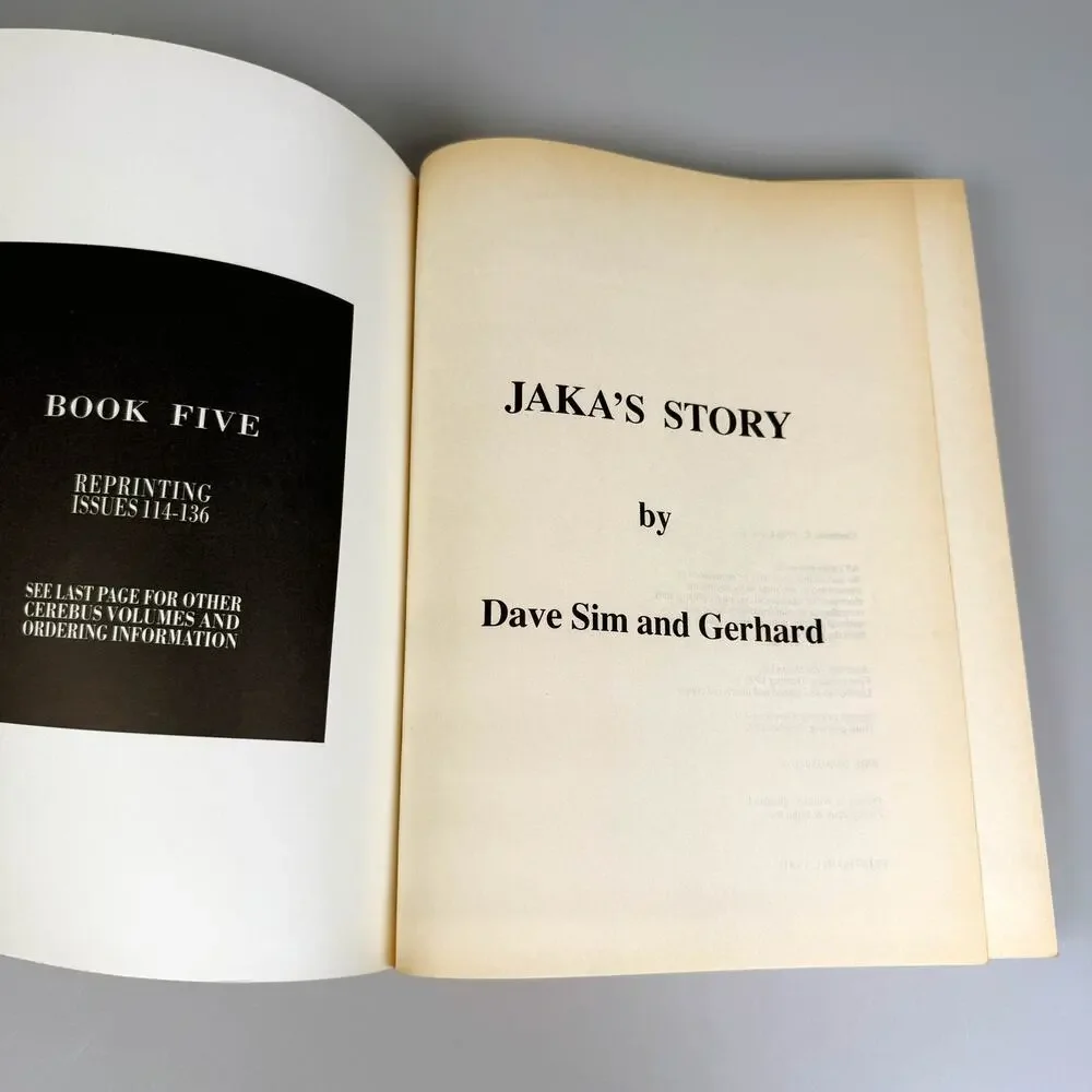 Cerebus Jaka's Story Graphic Novel by Dave Sim and Gerhard Third Print 1992